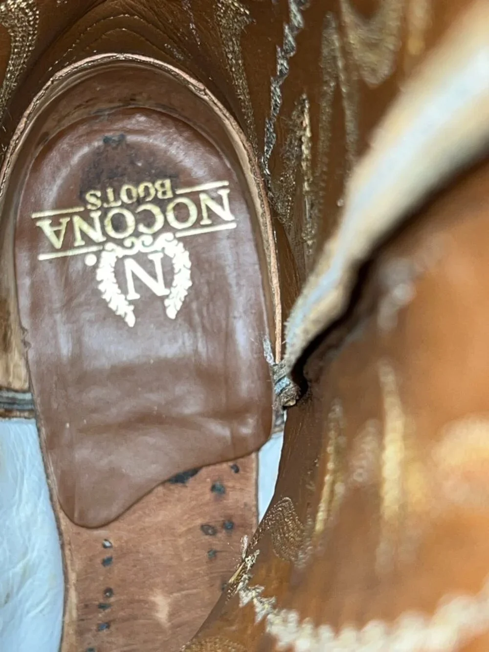 Nocona Nile Hornback Cowboy Boots in Men's 10D/10.5D *READ*
